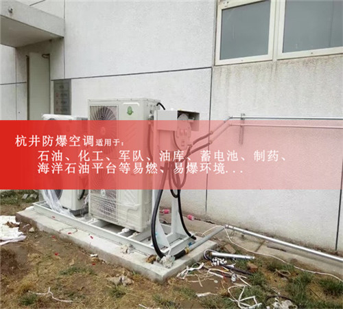化工廠(chǎng)化學(xué)品倉(cāng)庫(kù)5P防爆空調(diào)外機(jī)安裝現(xiàn)場(chǎng)